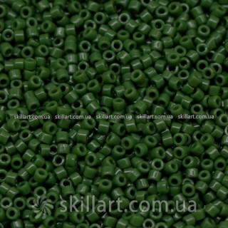 Бисер DB-1135 Miyuki Delica Beads 11/0 (натуральный, зеленый темный)